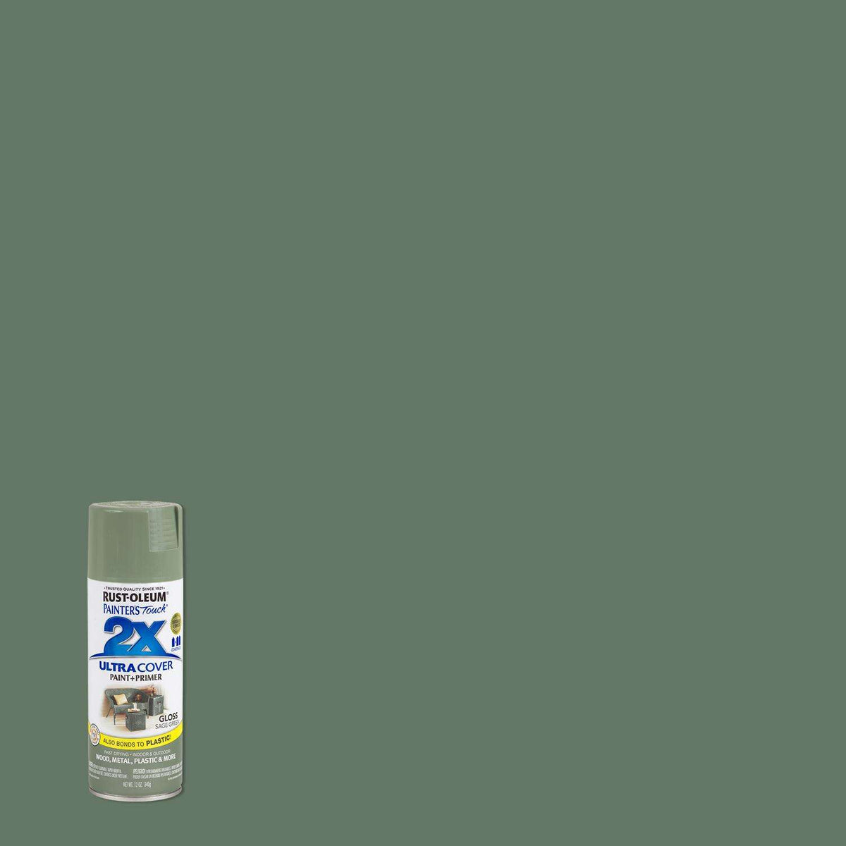 RustOleum Painter's Touch 2X Ultra Cover Gloss Sage Green Paint+Prime