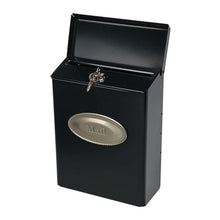 Load image into Gallery viewer, Gibraltar Mailboxes Designer Classic Galvanized Steel Wall Mount Black Mailbox