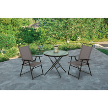 Load image into Gallery viewer, Living Accents Black Steel Frame Sling Chair Gray