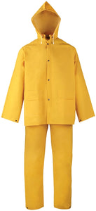 Diamondback 3-Piece Heavy Duty Rainsuits, 3X-Large, Polyester, Pvc, Yellow