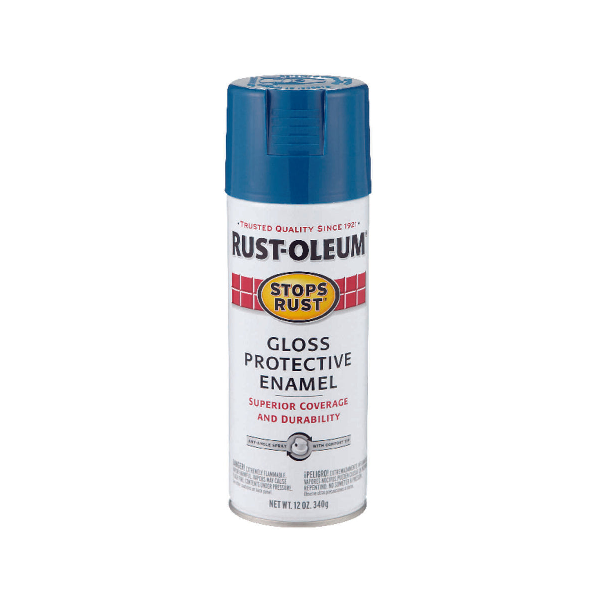 RustOleum Stops Rust Gloss Royal Blue Spray Paint 12 oz HiPro Ace