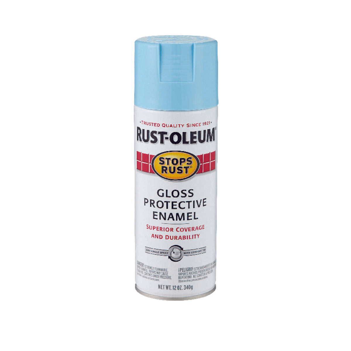 RustOleum Stops Rust Gloss Harbor Blue Spray Paint 12 oz HiPro Ace