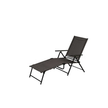 Load image into Gallery viewer, Living Accents Black Steel Frame Sling Lounge Chair
