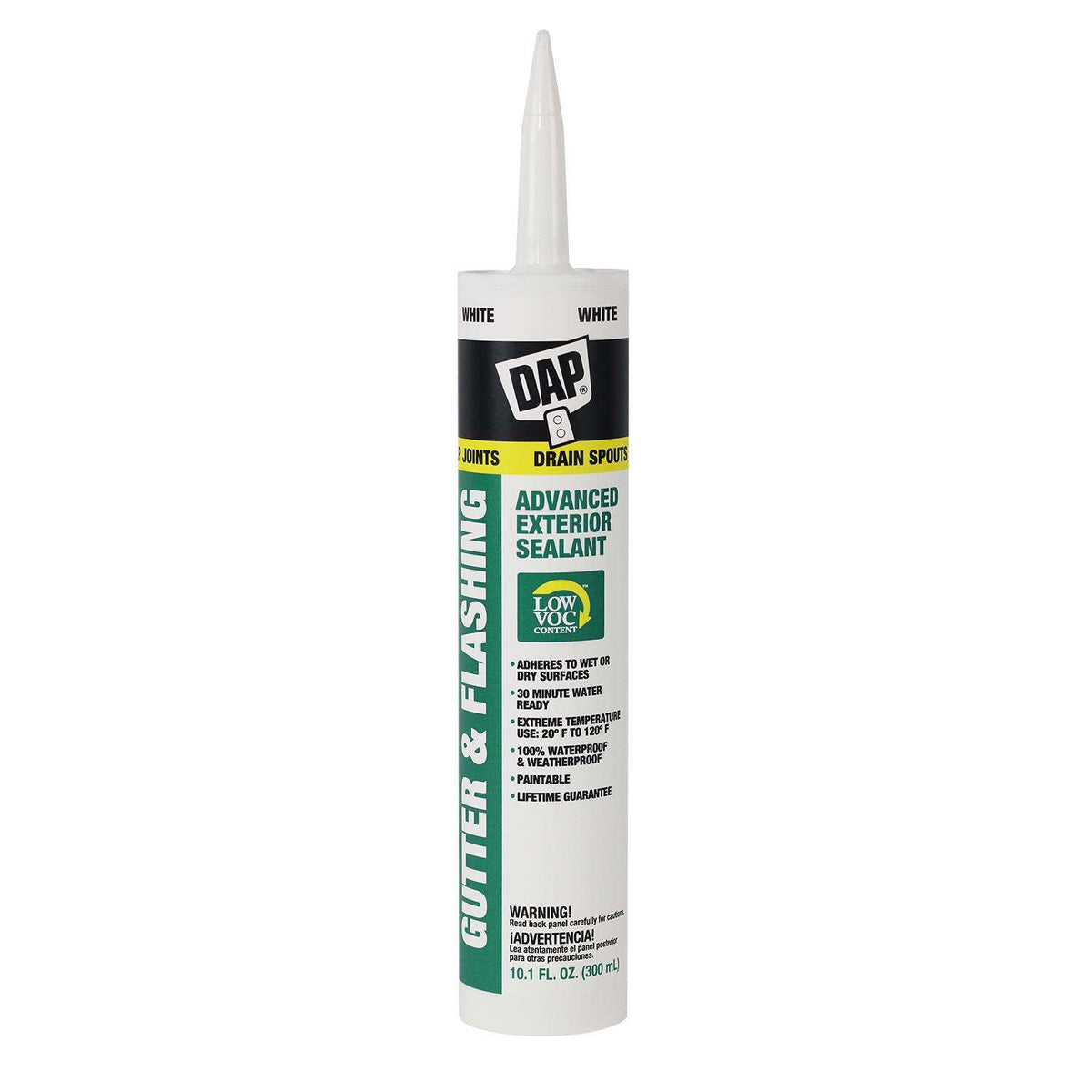 Dap White Polymer Advanced Gutter And Flashing Sealant 10.1 Oz – Hi-pro 