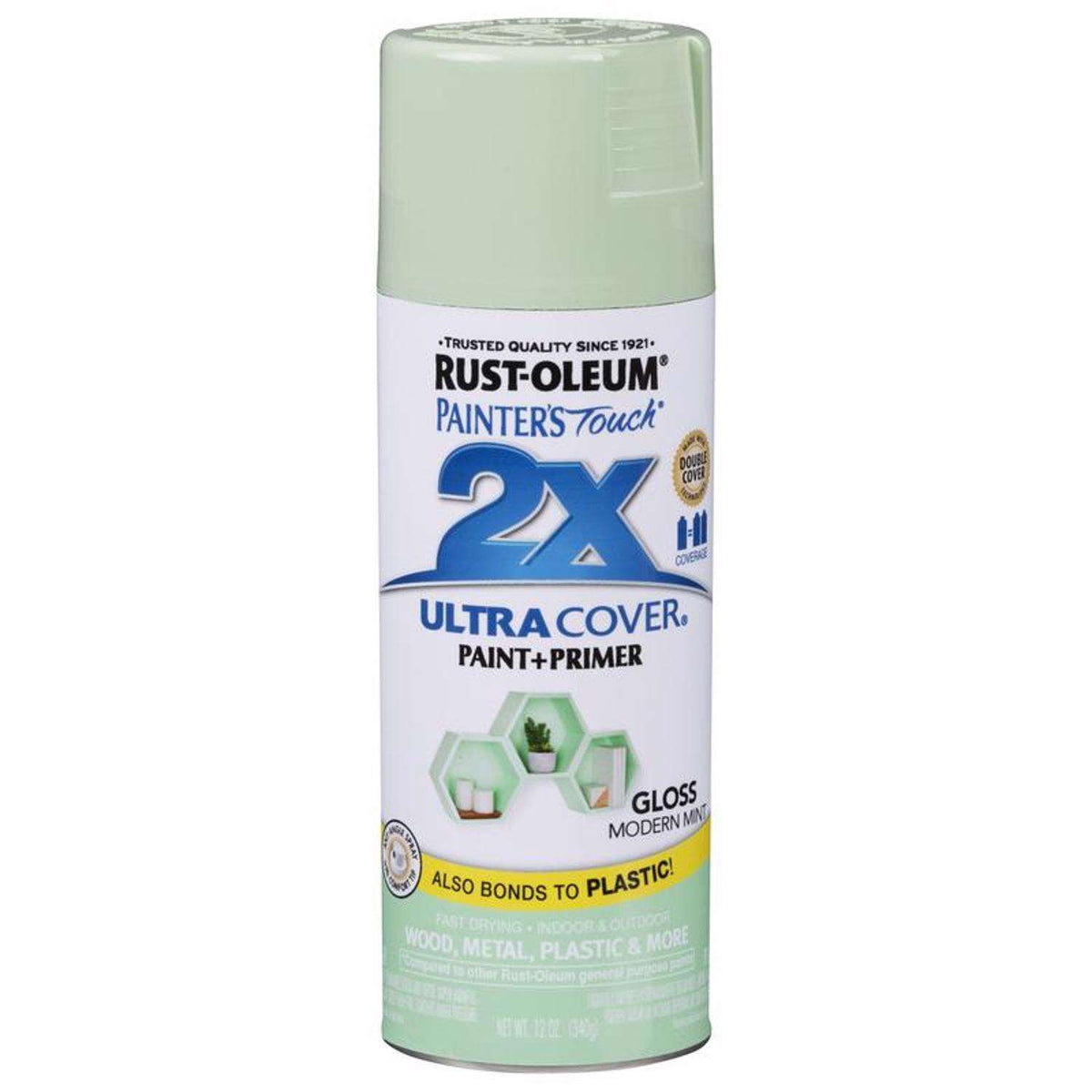 RustOleum Painters Touch 2X Ultra Cover Gloss Modern Mint Paint+Prime