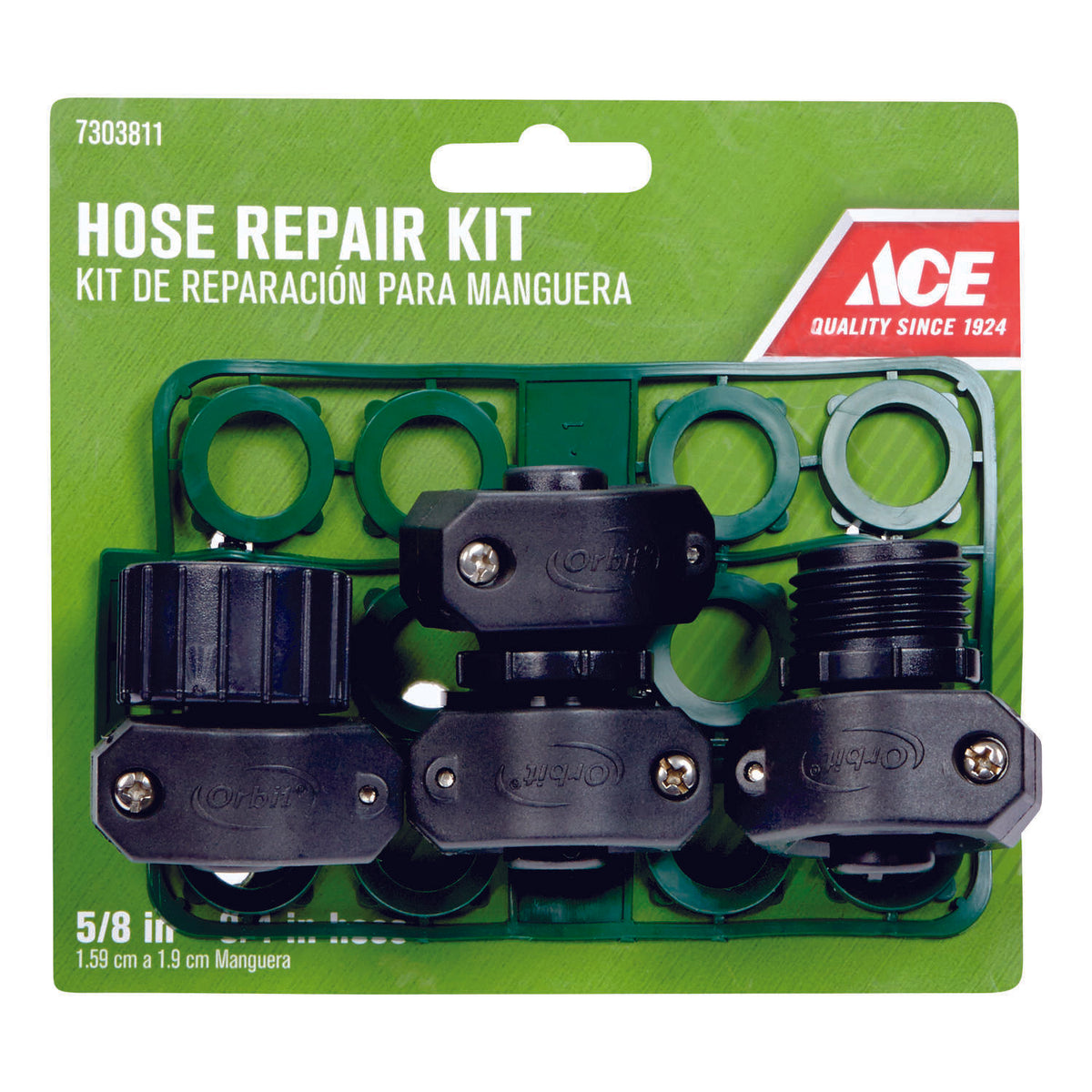 Ace 5/83/4 in. Plastic Threaded Male/Female Hose Mender HiPro Ace