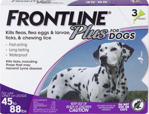 FRONTLINE PLUS UP TO88LBS (Single Dose)