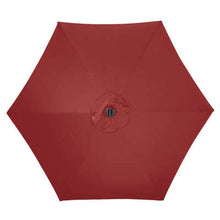 Load image into Gallery viewer, Living Accents Solar LED 9 ft. Tiltable Red Market Umbrella