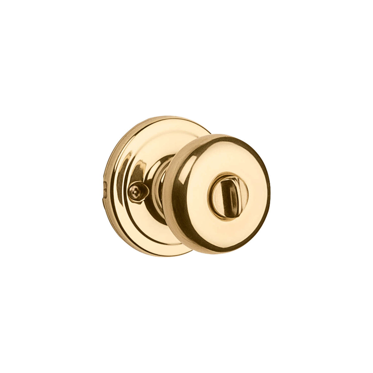Kwikset SmartKey Juno Polished Brass Entry Lockset ANSI/BHMA Grade 2 K