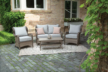 Load image into Gallery viewer, Living Accents Ulanda Ulanda 4 person Brown Aluminum Deep Seating Seating Set