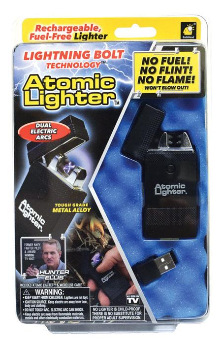 Atomic Lighter 12244-6 Fuel-Free Rechargeable USB Lighter, As Seen On TV