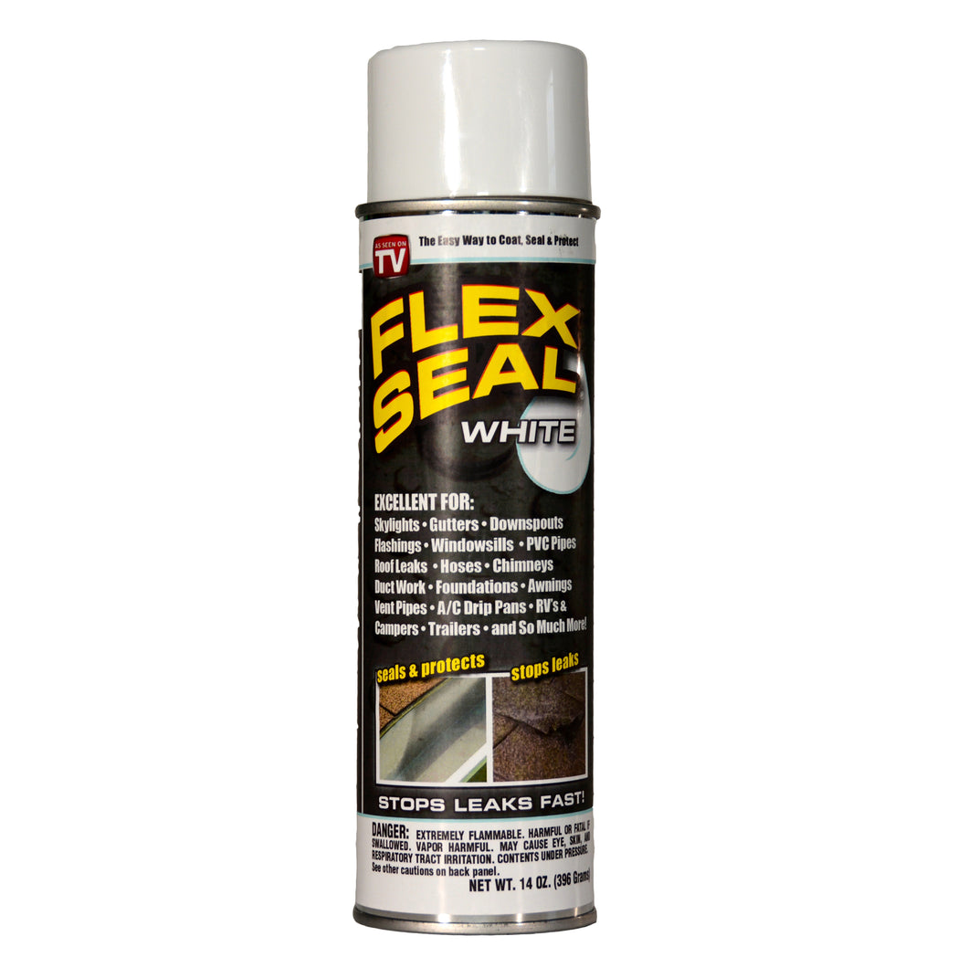 Flex Seal As Seen On TV White Rubber Spray Sealant 14 oz.