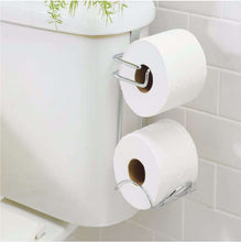 Load image into Gallery viewer, iDesign Silver Steel Over the Tank Toilet Paper Holder