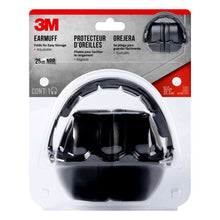 Load image into Gallery viewer, 3M 25 dB Soft Foam Folding Earmuffs Black 1 pair