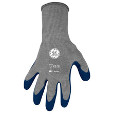 Load image into Gallery viewer, General Electric Unisex Crinkle Dipped Gloves Blue/Gray L 1 pair