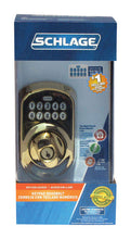 Load image into Gallery viewer, Schlage Bright Brass Steel Electronic Deadbolt