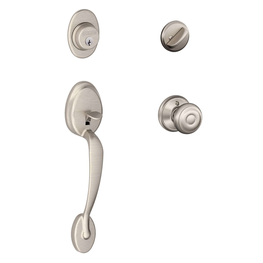 Schlage Satin Nickel Single Cylinder Deadbolt - Carr Hardware