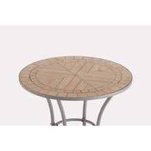 Load image into Gallery viewer, Living Accents Brown Round Stainless Steel Mosaic Bistro Table