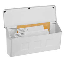 Load image into Gallery viewer, Architectural Mailboxes Wayland Contemporary Galvanized Steel Wall Mount White Mailbox