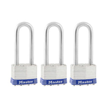 Load image into Gallery viewer, Master Lock 4-11/16 in. H X 1-3/4 in. W Laminated Steel Double Locking Padlock Keyed Alike