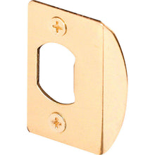 Load image into Gallery viewer, Prime-Line 2.25 in. H X 1-5/8 in. L Brass-Plated Steel Latch Strike Plate