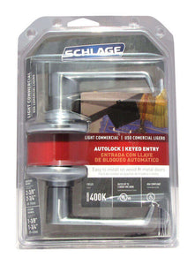 Schlage Elan Satin Chrome Storeroom Lockset 1-3/4 in.