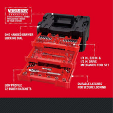 Load image into Gallery viewer, Craftsman Versastack 1/4, 3/8 and 1/2 in. drive Metric and SAE Mechanic&#39;s Tool Set 230 pc