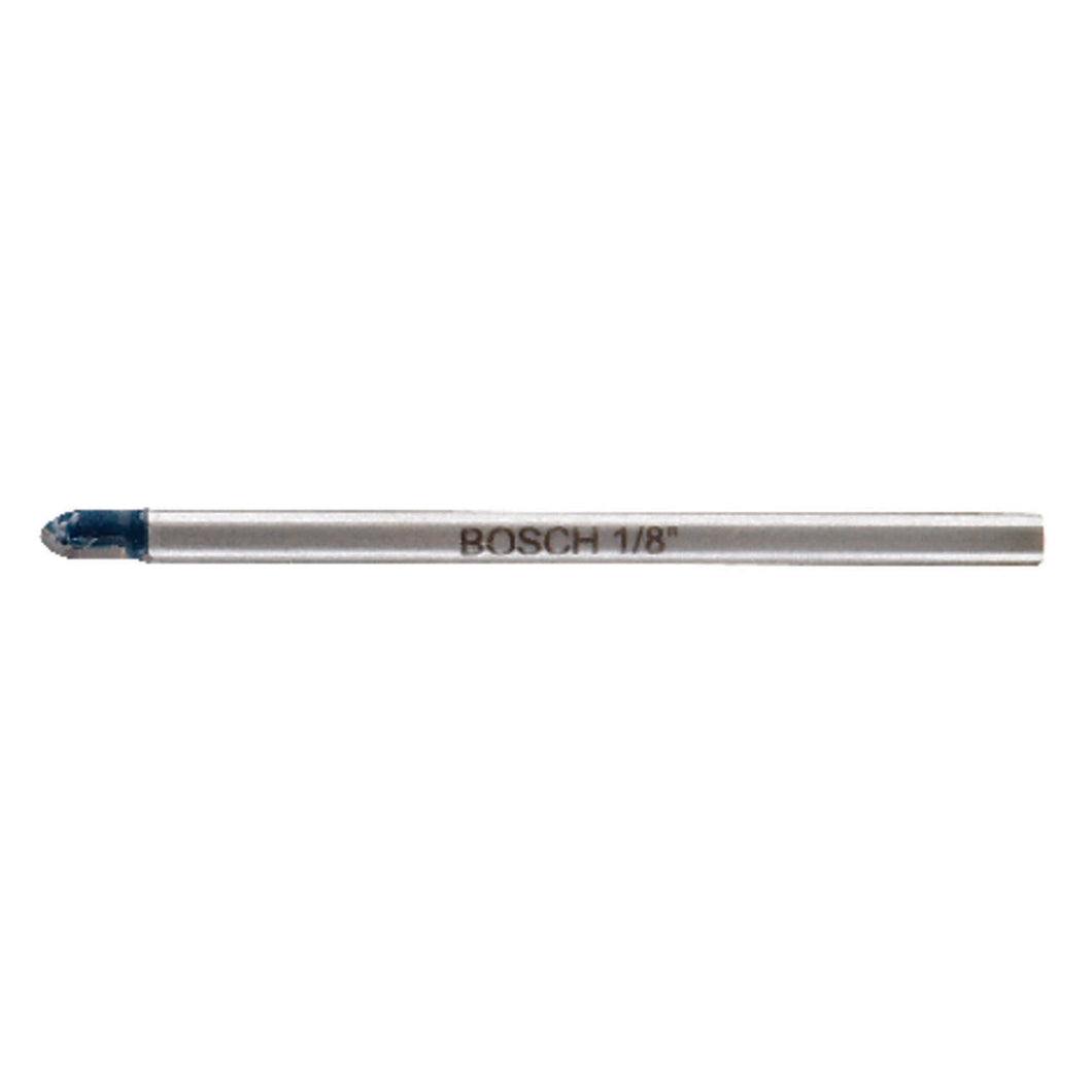 Bosch 1/8 in. X 4 in. L Carbide Tipped Glass and Tile Bit 1 pc