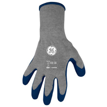 Load image into Gallery viewer, General Electric Unisex Crinkle Dipped Gloves Blue/Gray M 1 pair