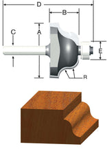 Load image into Gallery viewer, Vermont American 1-1/8 in. D X 5/32 in. X 2-1/8 in. L Carbide Tipped Roman Ogee Router Bit