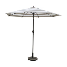 Load image into Gallery viewer, Living Accents  9 ft. Tiltable Tan Stripe Market Umbrella