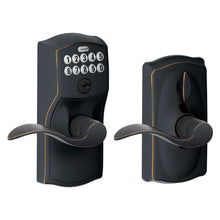 Load image into Gallery viewer, Schlage Aged Bronze Steel Electronic Keypad Entry Lock