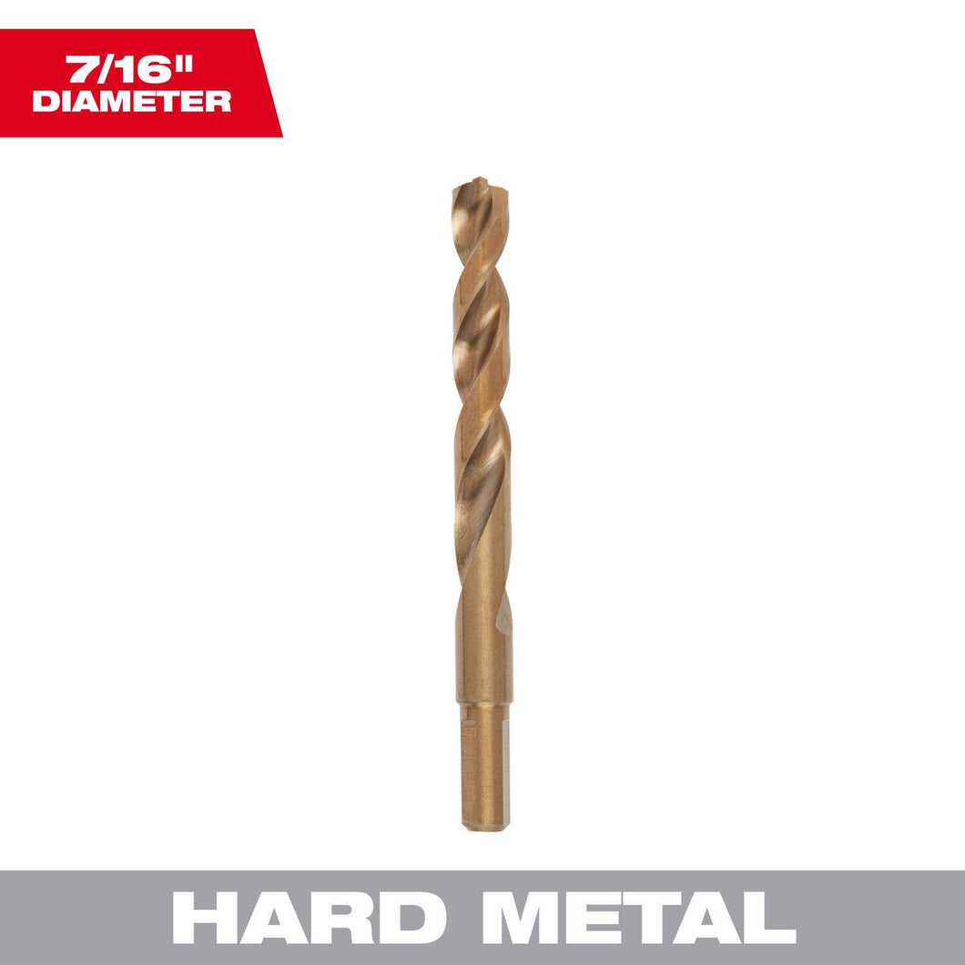 Milwaukee Red Helix 7/16 in. X 5.12 in. L Steel Thunderbolt Drill Bit 1 pc