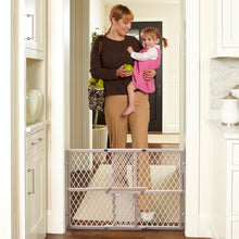 Load image into Gallery viewer, North States Brown 23 in. H X 26-42 in. W Wood Wire Mesh Gate