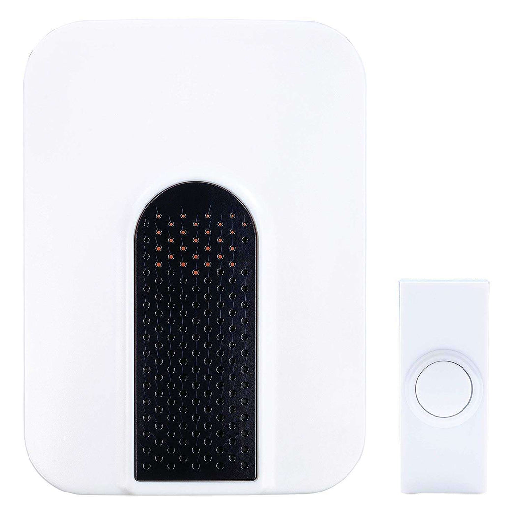 Heath Zenith Black/White Plastic Wireless Plug-In Door Chime Kit