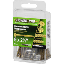 Load image into Gallery viewer, Hillman Power Pro No. 9 X 2-1/2 in. L Star Wood Screws 50 pk