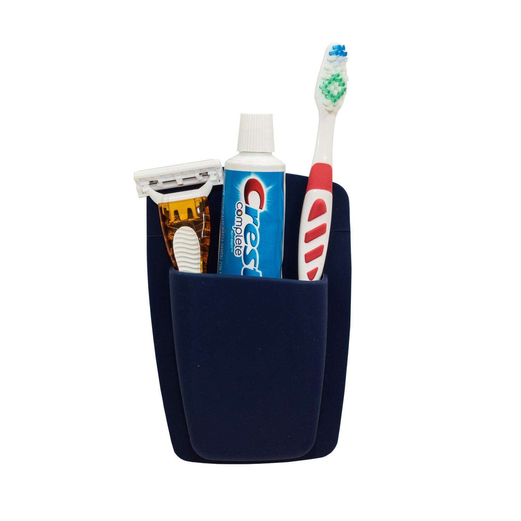 Sttelli Navy Silicone Caddy/Razor/Toothbrush Holder