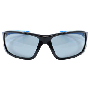 General Electric 04 Series Anti-Fog Impact-Resistant Safety Glasses Smoke Lens Black/Blue Frame 1 pk