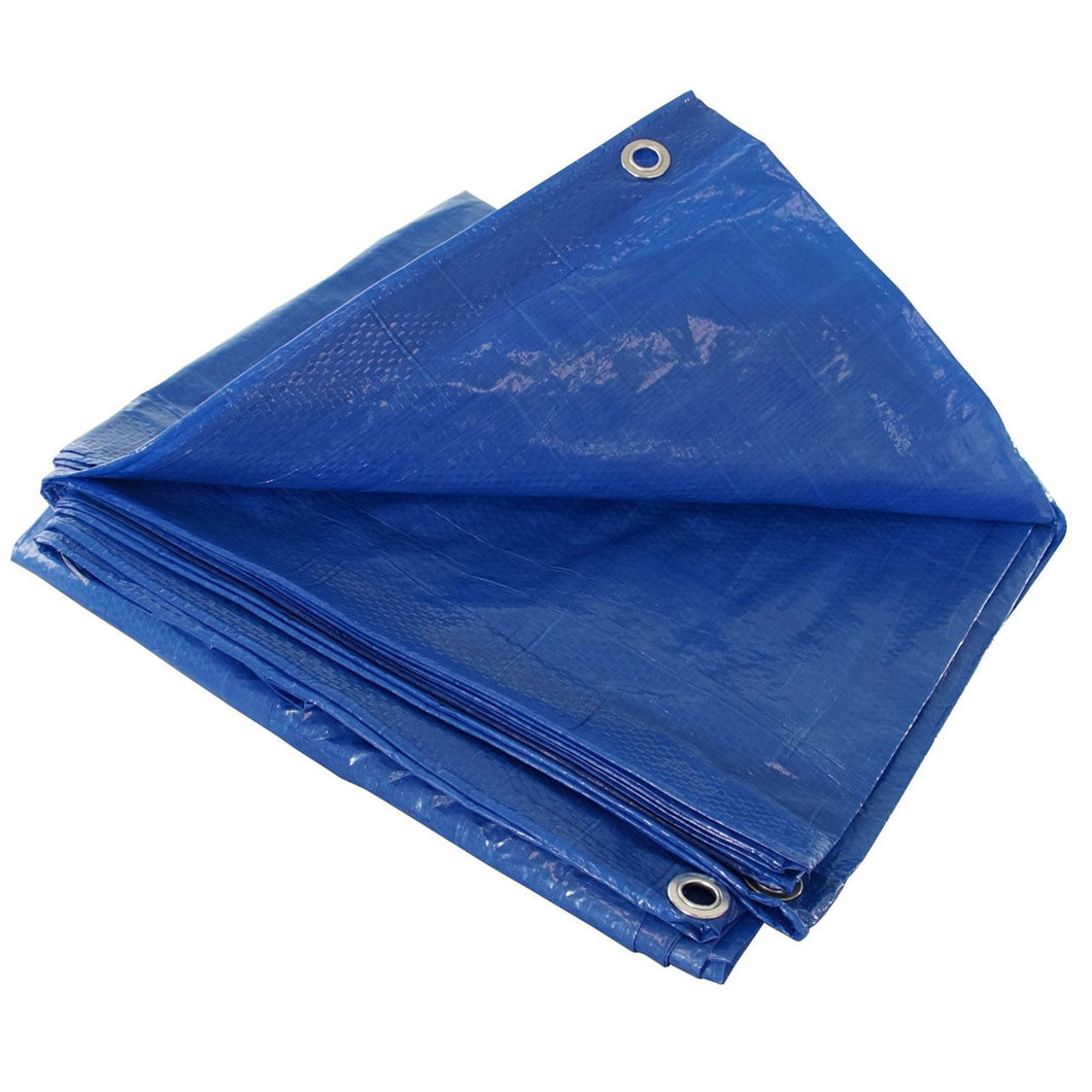 CURTAIN.TARPAULIN BLUE 10X12