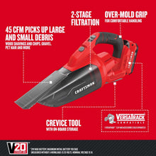 Load image into Gallery viewer, Craftsman V20 Bagless Cordless Multi-Level Filter Hand Vacuum