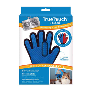 True Touch As Seen On TV Blue Cat Dog Grooming Mitt 1 pk Hi Pro Ace Supercentre