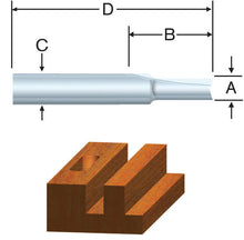 Load image into Gallery viewer, Vermont American 3/4 in. D X 3/4 x 1 in. X 2-1/16 in. L Carbide Tipped 2-Flute Straight Router Bit