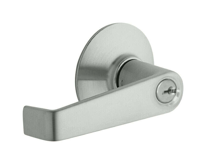 Schlage Elan Satin Chrome Storeroom Lockset 1-3/4 in.