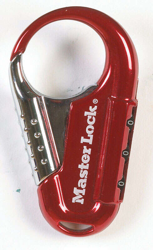 Master Lock 3-5/16 in. L Metal 3-Dial Combination Luggage Lock