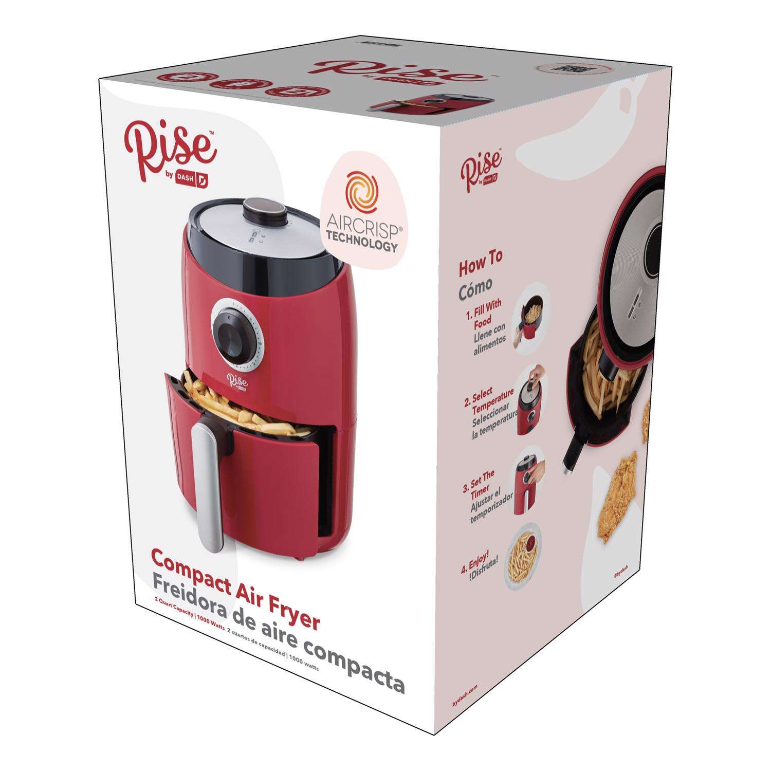 Rise by Dash Red 2 qt. cap. Air Fryer Hi Pro Ace Supercentre