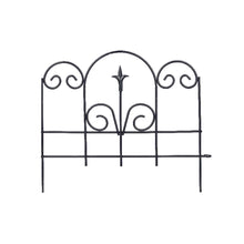 Load image into Gallery viewer, Panacea 16 in. L X 18 in. H Steel Black Garden Fence