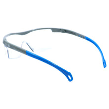 Load image into Gallery viewer, General Electric 01 Series Anti-Fog Impact-Resistant Safety Glasses Clear Lens Blue Frame 1 pk