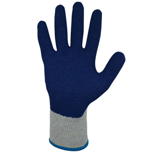 General Electric Unisex Crinkle Dipped Gloves Blue/Gray M 1 pair