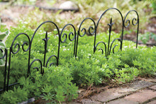 Load image into Gallery viewer, Panacea 16 in. L X 18 in. H Steel Black Garden Fence