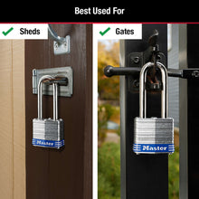 Load image into Gallery viewer, Master Lock 4-11/16 in. H X 1-3/4 in. W Laminated Steel Double Locking Padlock Keyed Alike